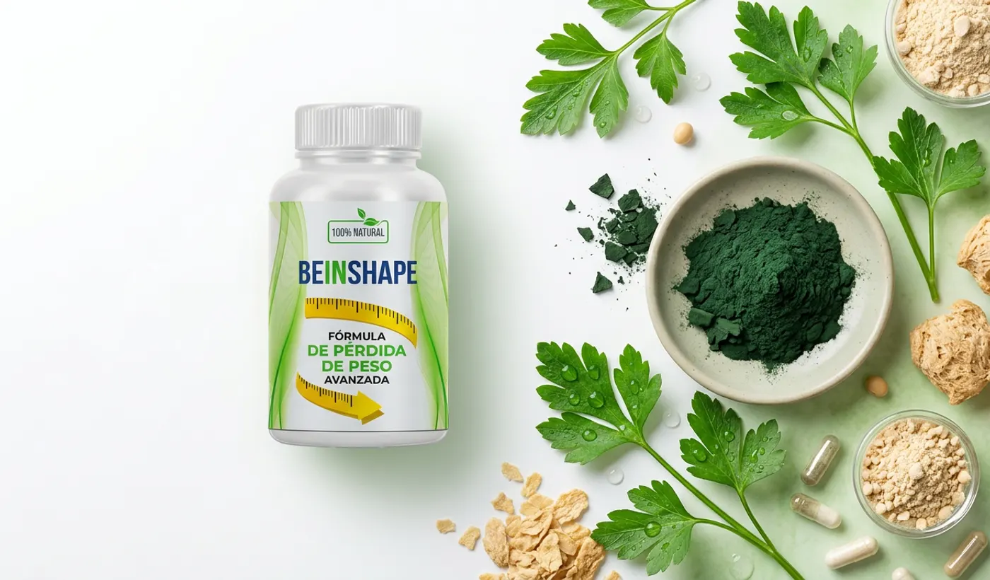 Ingredientes naturales de BeInShape en composición científica